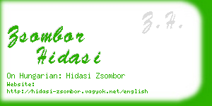 zsombor hidasi business card